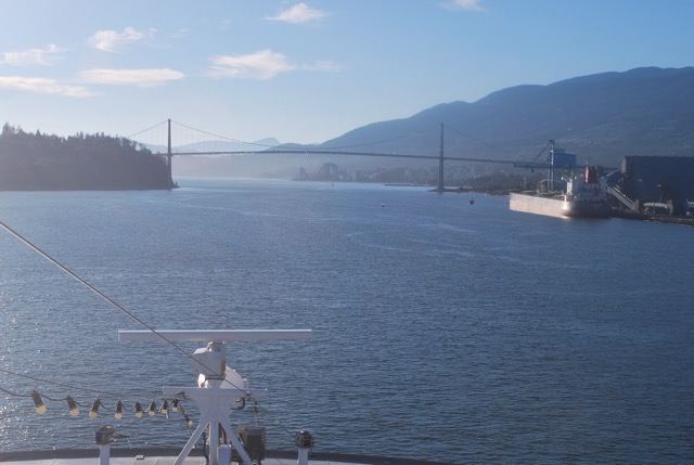 Approching the Lions Gate Bridge