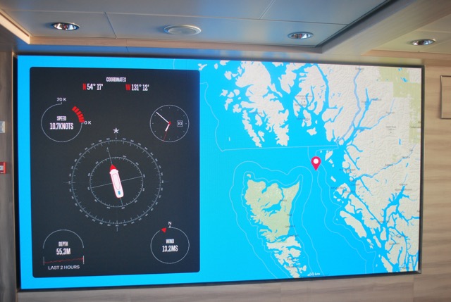 This mornings position and nautical details