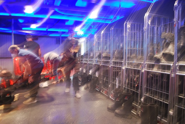 A bit blurry but we are getting kitted out for todays excursion