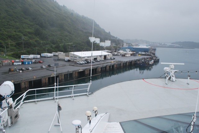 Getting ready to dock