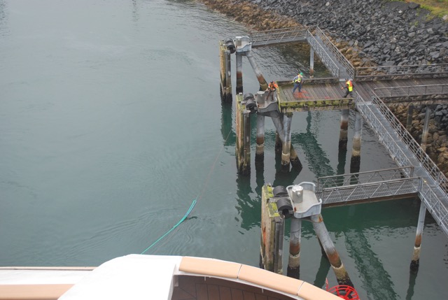 Getting ready to dock