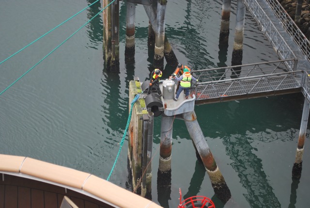 Getting ready to dock