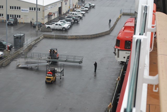 Getting ready to dock