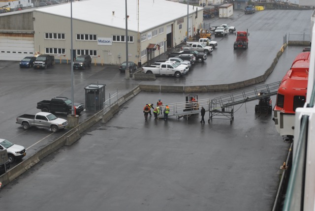 Getting ready to dock