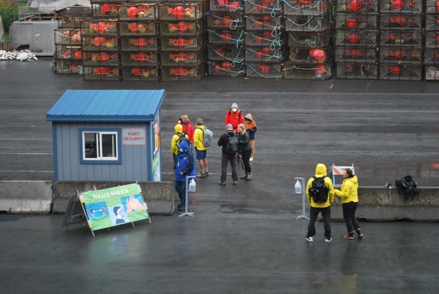 First ones are ashore