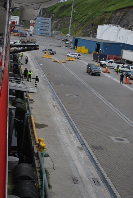 Getting ready for disembarking