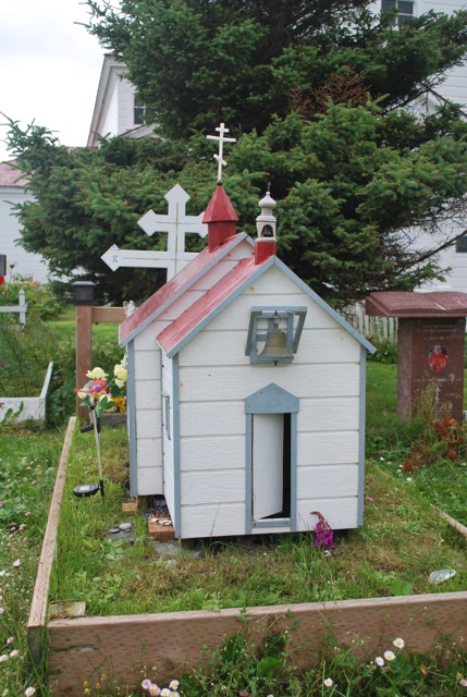 Some graves had these little miniture churches ontop
