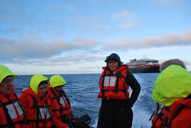 On our way to the island