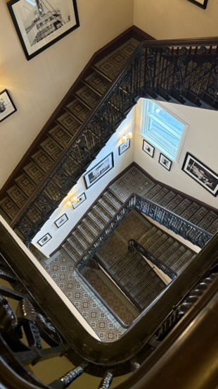 Staircase in the hotel